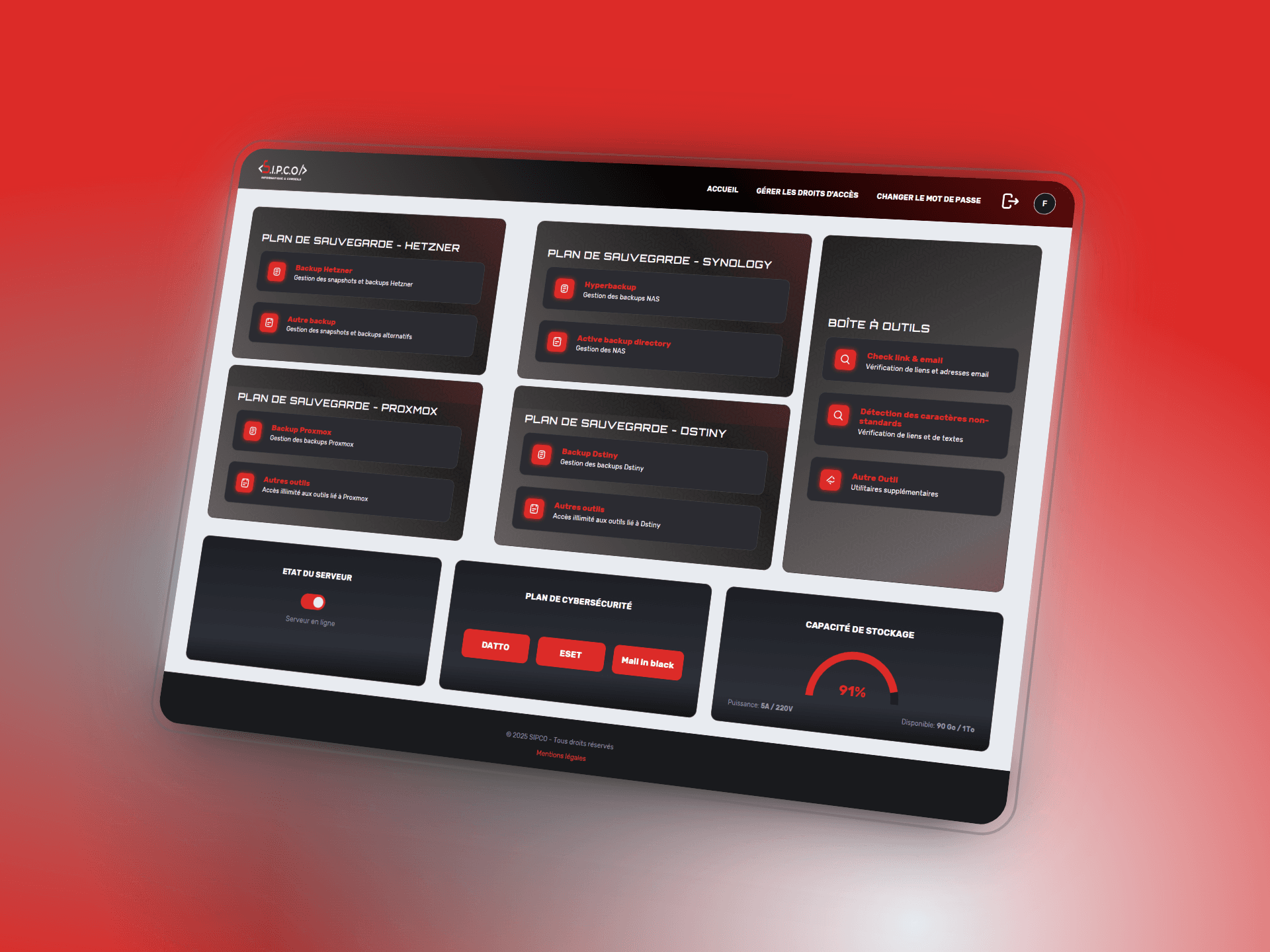 SIP'CHECK - Application développée par SIPCO